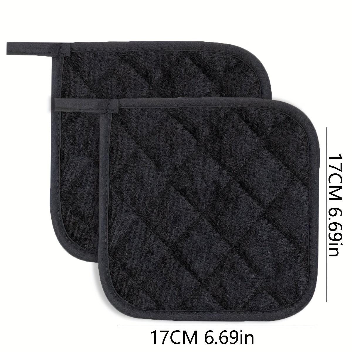 

Моющийся термостойкий теплозащитный экран из полиэфирного волокна, настольный термозащитный экран, держатель для кастрюли, термозащитный экран для приготовления пищи и выпечки на треноге чёрный