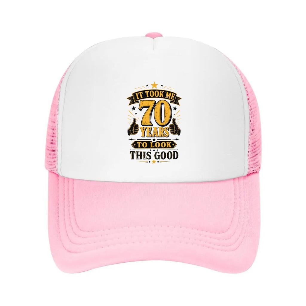 Seventy Years Looking This Amazing Mesh Baseball Cap Casual Hat Outdoor For Womens Unisex FeUnisex