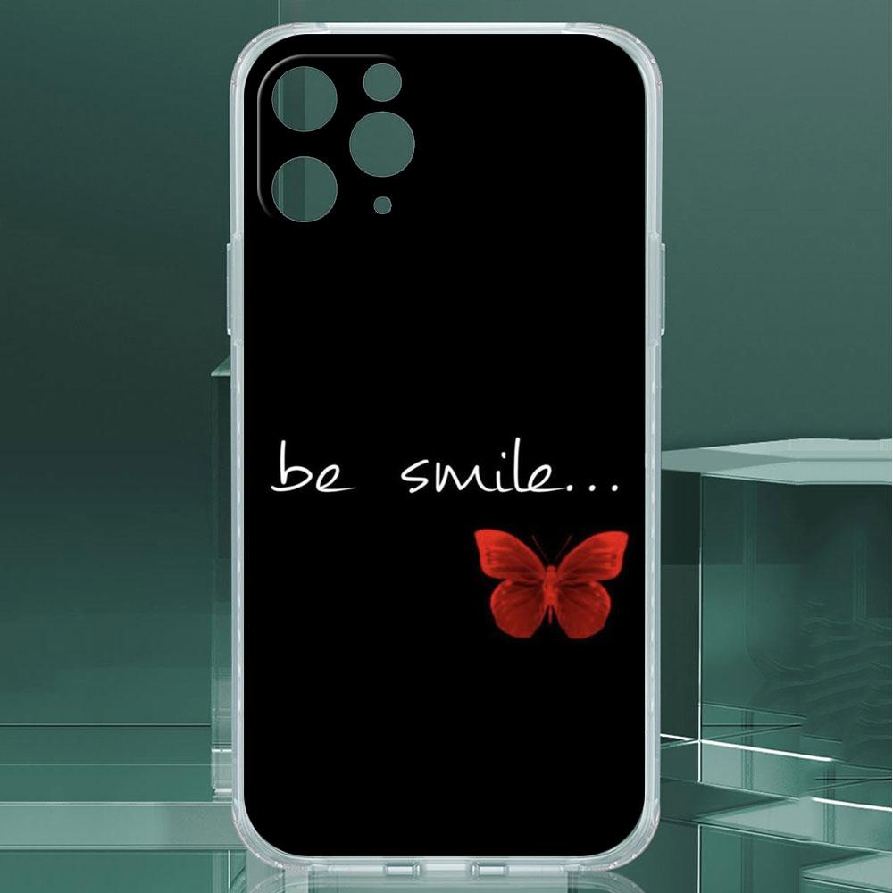 Transparente Hülle für Apple iPhone 14 13 11 12 Pro 7 8 Plus XR X XS Max 6 6S 14Pro Silikon Handyhülle Beauty Pink Schmetterling