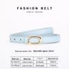 Genuine Leather Women's Fashion Belt - Versatile Waistband for Casual or Commuting Styles