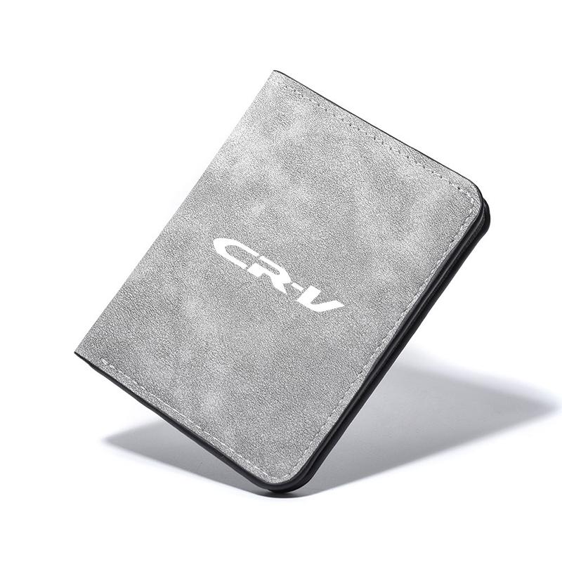 Fashion Car Emblems Driver License Cover Credit Card Wallets Holder Accessory For Honda Accord CRV Civic Jazz City Odyssey Mugen XD9