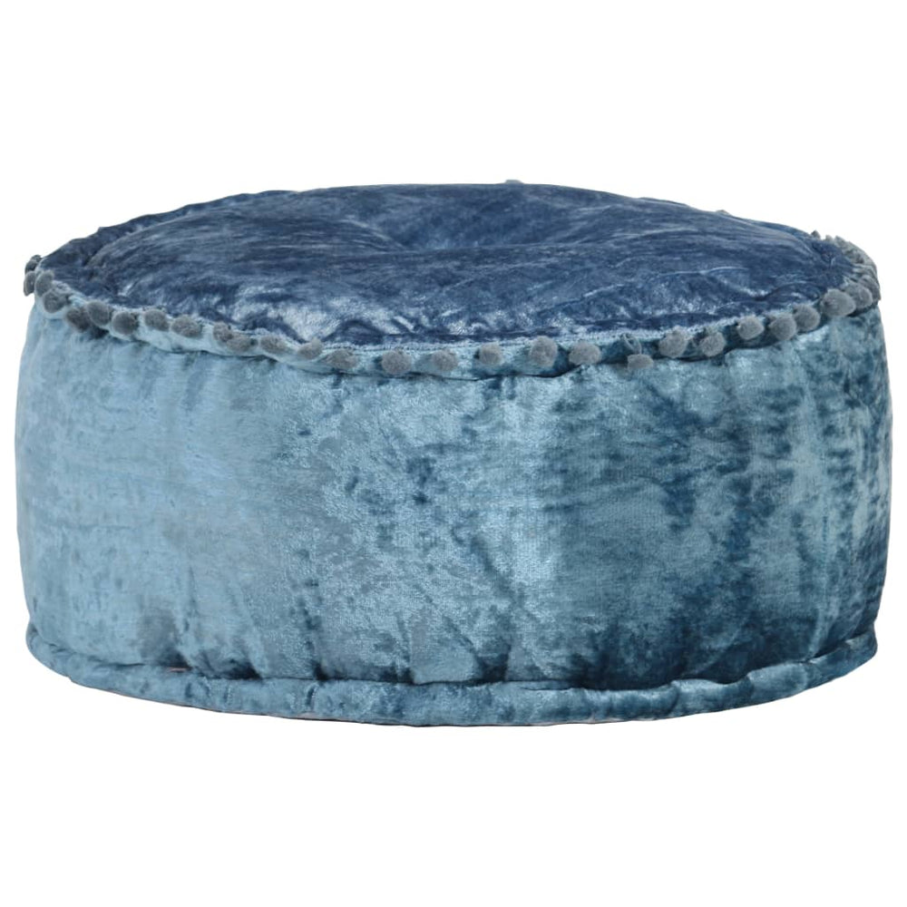 Pouf Rond Velours 40x20 cm