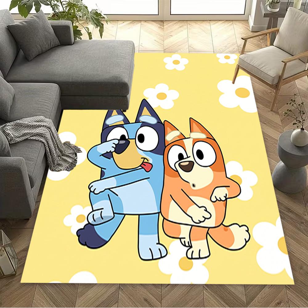 Bluey Bingo Adventure Carpet Suitable for Balcony Entryway Hallway Dining Room Antislip Carpet Decorate Offices Perfect Gift for Friends & Family