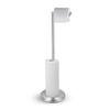 Stainless Steel Floor-Standing Toilet Paper Holder, Punch-Free Design