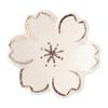 Chopstick Rests, Set of 5, Ceramic, Mino Ware, Made in Japan, Gold Flower Design, 6cm Diameter, with Gift Box