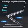 Adjustable Laptop Stand Aluminum for Macbook Tablet Notebook Stand Table Cooling Pad Foldable Laptop Holder