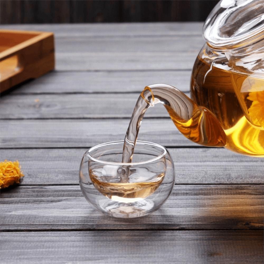 Juego de Té Kung Fu 400/600ml Tetera Resistente al Calor Juego de Tazas de Té Elegante Hogar