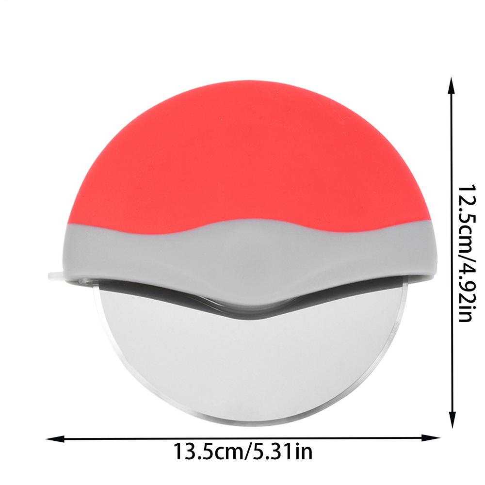 

Роликовый резак из нержавеющей стали, многоцелевой инструмент для нарезки теста для пиццы, торта, кухонные принадлежности для выпечки с острым лезвием красный