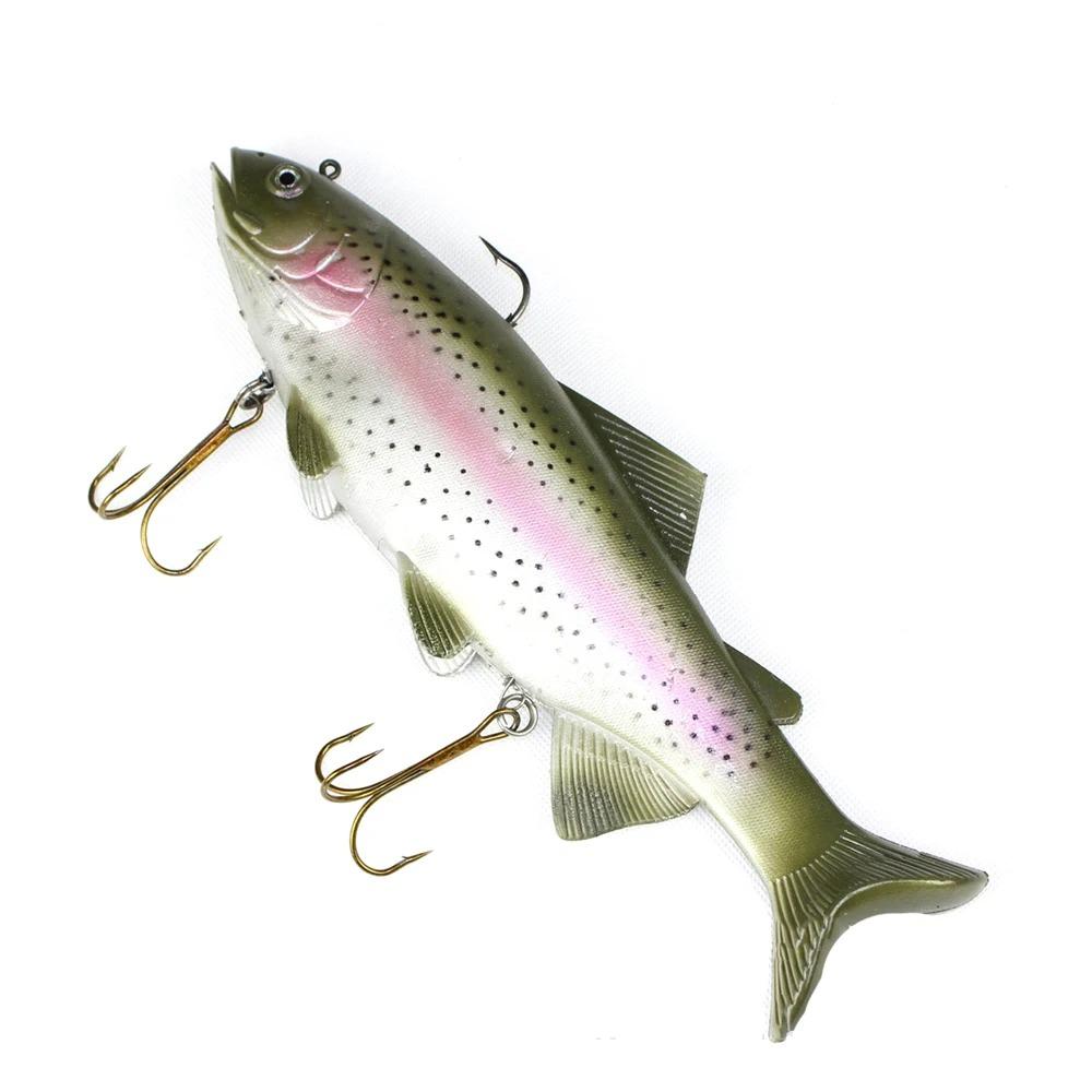 Soft Deep Sea Bait Trout Jig Head PVC Fishing Lures 135g 400g Swimming T Tail Silicone Lure Artificial Baits Swimbait Wobblers 260319