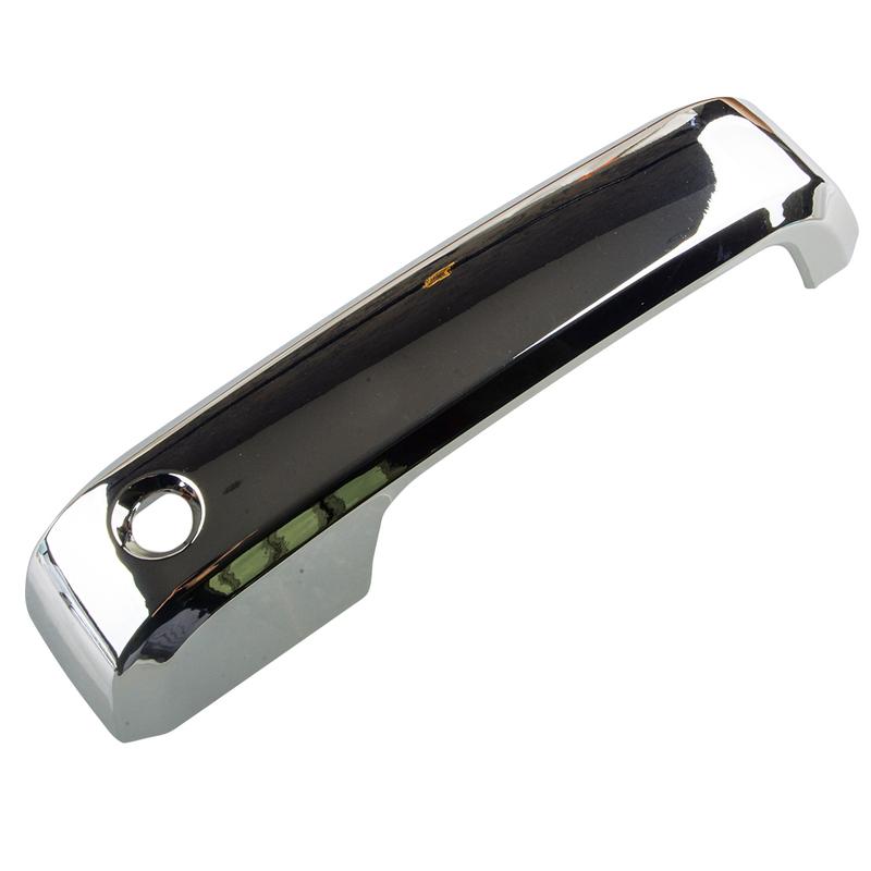 Outside Outer Door Handle Cover Trim Frame Cap Shell 1 Hole Mirror Chrome Silver ABS Fit for Ford F150 F-150 2015 2016 2017-