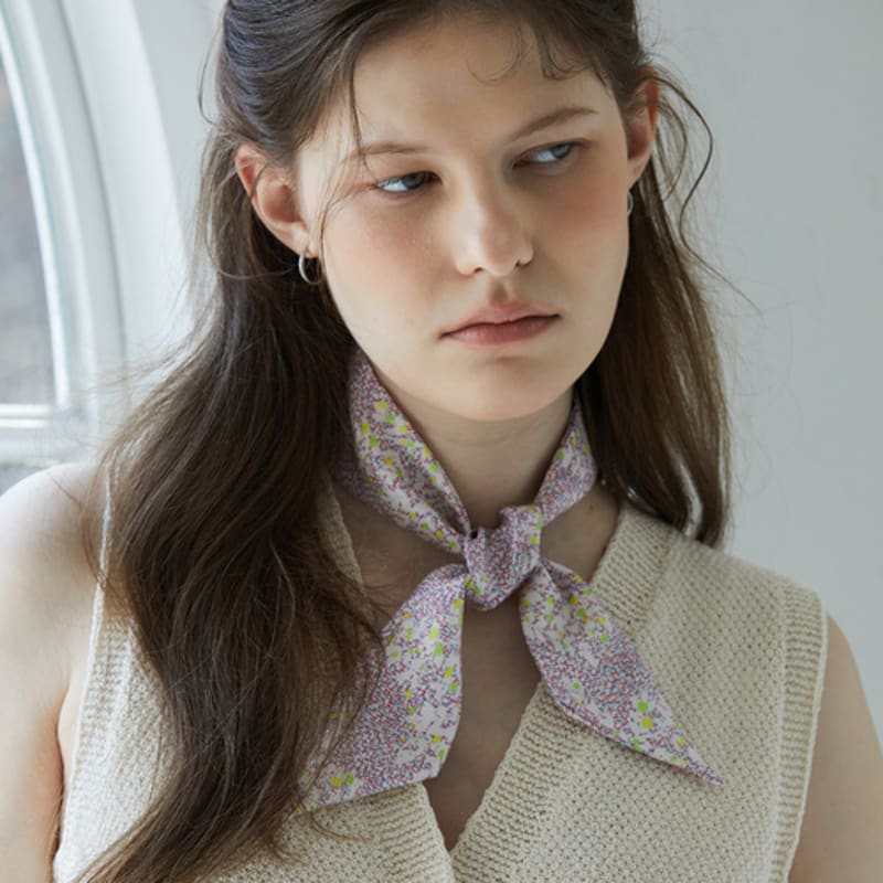 ANA MAISON Hide and Seek Twilly Silk Scarf [PMT-1421]