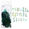 40pcs Colorful Butterfly Wings Stickers Epoxy Resin Fillings Plant Sticker for DIY Silicone Mold Filler Nail Art Crafts Decor