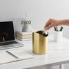 Gold Desktop Trash Can - 304 Stainless Steel Mini Bin with Lid, Light Luxury Storage Basket