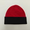 Autumn and winter color matching knitted hats, men's and women's cold hats, face-showing small wool hats, seamless integrated double-layer two-color c
