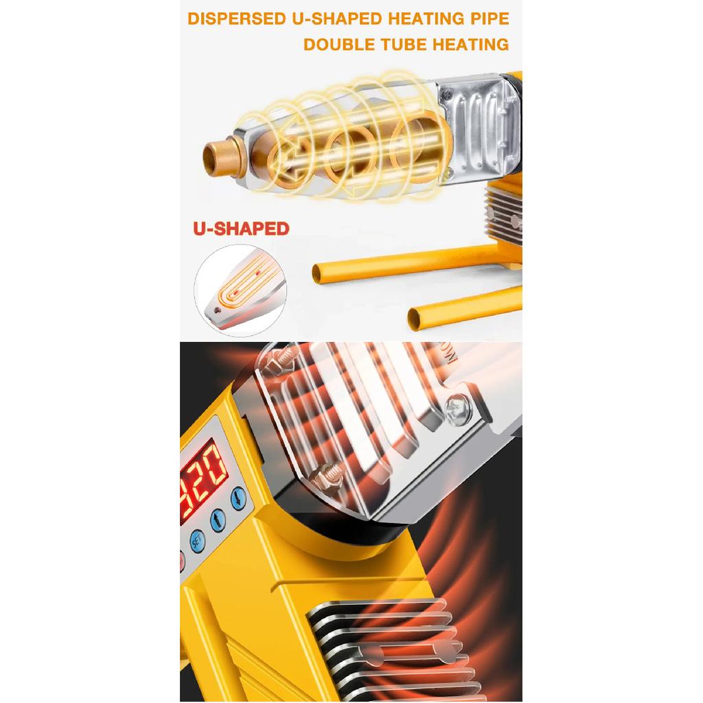 220V Pipe Welding Machine 800W/1000W Pipe Welding Iron PB/PP/PE/PPR Pipe Welding Tools, Home Water Pipe Plastic Welding Tools