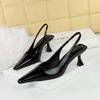 Fashion Pointed High Heels Women Sandals Women Shoes Shallow Mouth Ladies Shoes Slingback Shoes Fashion Spring Summer 2024