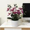 Butterfly Orchid Artificial Plant With Base For Wedding Decor And Home Office Display