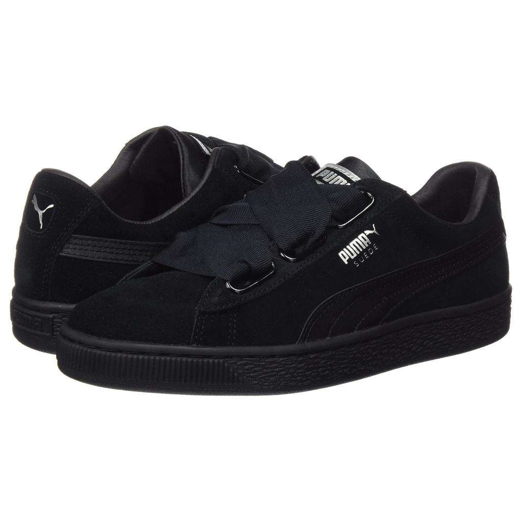 Puma Suede Shock Absorbing Durable Low Top Sneakers Women Sneakers Black 366922-01