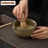 Juge Matcha Eight-piece Set Tools Tea Accessories Ceramic Bowl Whisk Stand Hundred Book Powder Sieve Net Drinkware Accessories