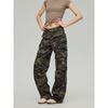 Black of Exit American-Style Heavy-Duty Multi-Pocket Camouflage Cargo Pants Trendy New All-Cotton Straight-Leg Casual Pants