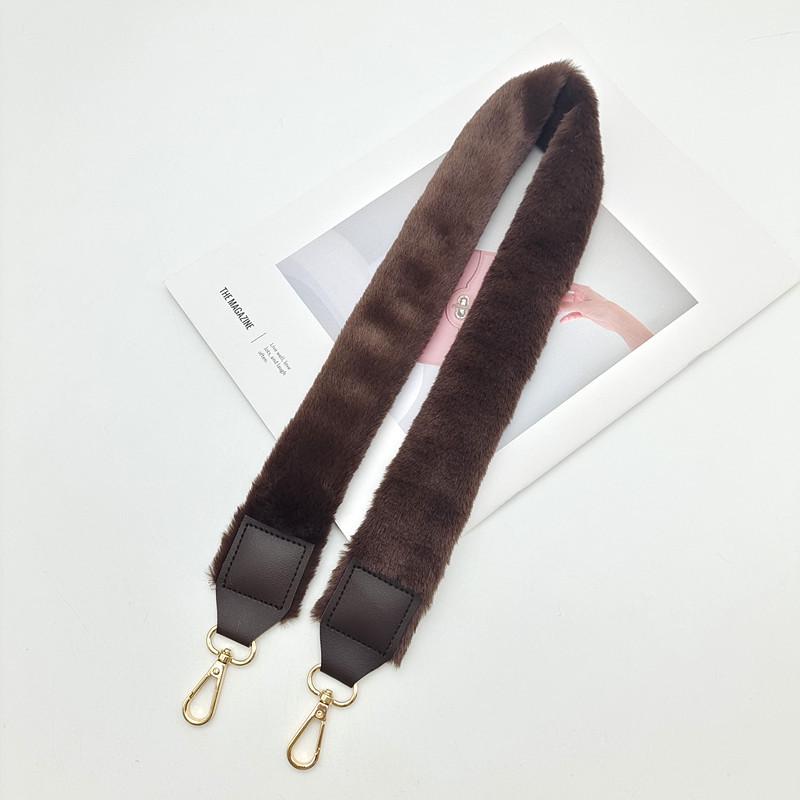 Women's Plush Wide Fur Shoulder Strap for Bags - Versatile Replacement for Crossbody and Single Shoulder Bags