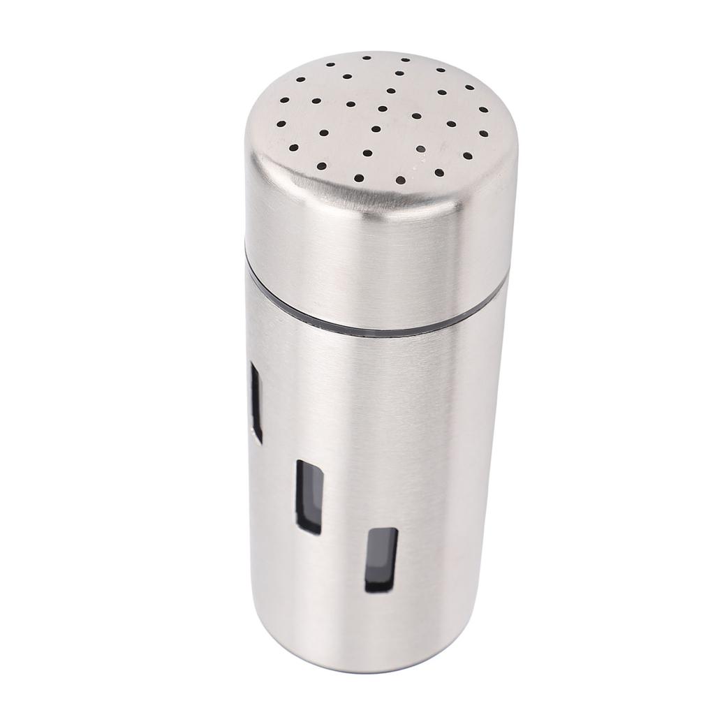 Kitchen Seasoning Can Multifunctional 304 Stainless Steel Seasoning Shaker Condiment Canister with Lid for Salt Sugar