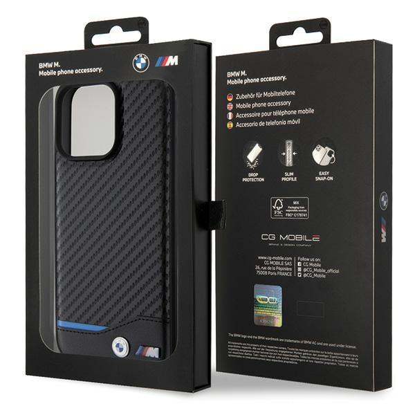BMW Bmhcp15X22Nbck Iphone 15 Pro Max 6.7 Czarny/Black Leather Carbon