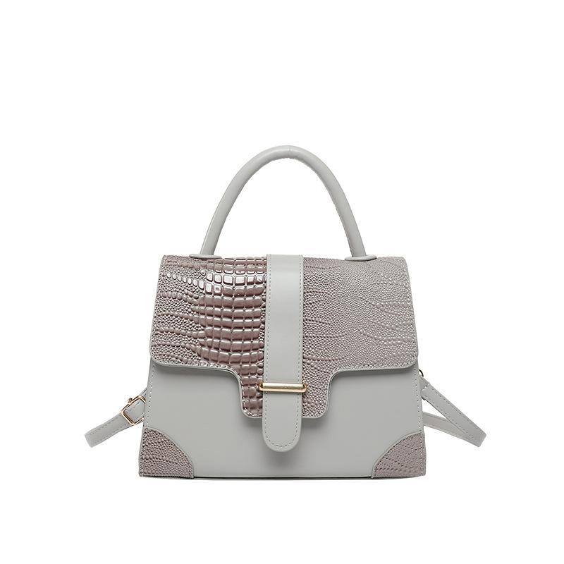 

Women s bag new fashion handbag 2025 summer high-end atmosphere shoulder bag texture niche messenger bag серый