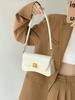 Retro 2026 Women's Baguette Bag: High-End Niche Design, Shoulder & Crossbody Style, Compact and Stylish