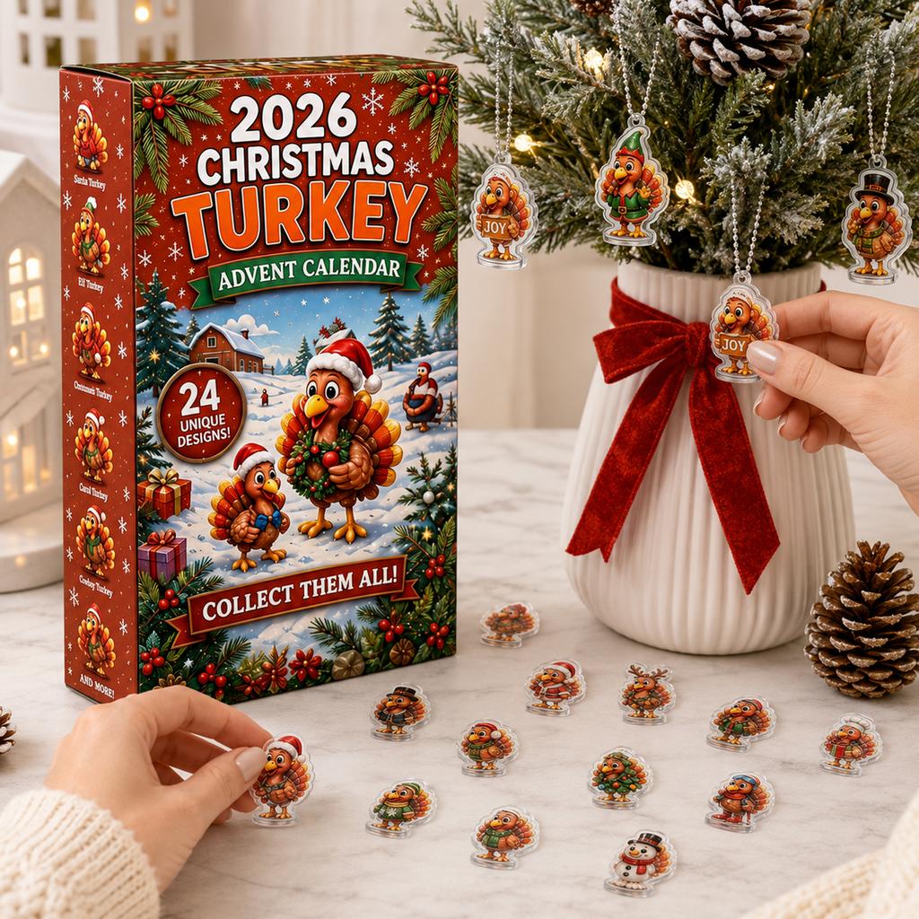 Pack 2D Acrylic Christmas Countdown Boxes Advent Calendar Holiday Party Favors for Kids and Adults