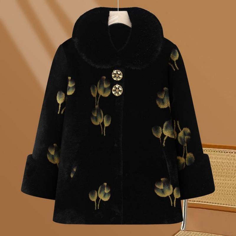 

Среднего и пожилого возраста норковое зимнее зимнее материнское пальто бархатное бабушкино средней длины для пожилой женщины утолщенная стеганая куртка женская 5XL [recommended 150-80kg] жёлтый