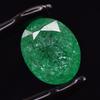 Colombian Green Emerald Oval Cut 33.05 Ct Natural Certified Gemstone