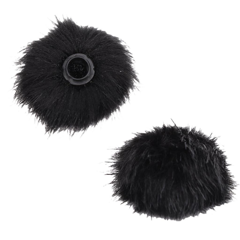 2PCS Mic Pop Filter Ambient Noise Reduction Furry Microphone Windscreen Improve Sound Quality