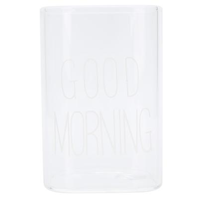 Transparent Milk Cup Innovative Coffee Mug Tea Drink Glass Drinkware for Home ShopWhite Label 240ml