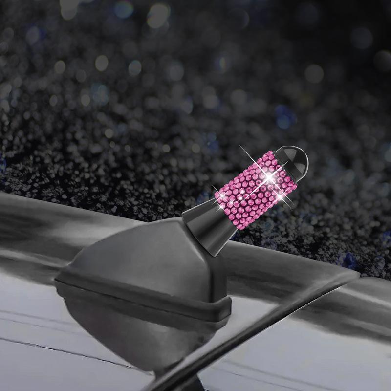 

Универсальная автомобильная антенна 3,5 см/1,38 дюйма с кристаллами и бриллиантами, декор для модернизации автомобиля, содержит 4 винта, 2 прокладки, шикарные автомобильные аксессуары