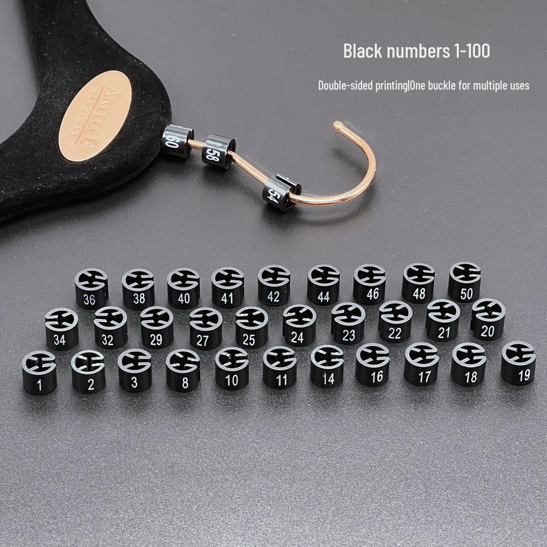 Двусторонние клипсы для размеров детской одежды (1-100, 1-50) Height 10MM Diameter 12MM