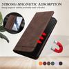 Applicable iPhone 17 pro max Solid Color Strong Magnetic Anti-Skimming Leather Case16E Full protection against falls
