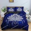 Bohemian Lotus Bedding Set Mandala Duvet Cover Bedroom Comforter Covers Single Twin King Size Quilt Cover Home Textile