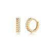 Double Petit Shine One-Touch Earrings (YG)_250100447