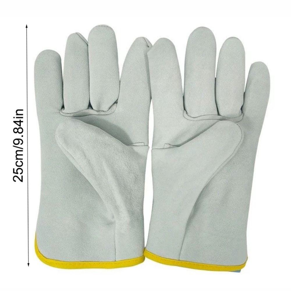 Cowhide Labor Gloves Thick Safety Gloves New Mechanic Glove