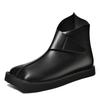 New Trend Mens Ankle Boots Genuine Leather Men Chelsea Boots Fashion Man Casual Shoes All-match High Top Shoes Motorcycle Boots