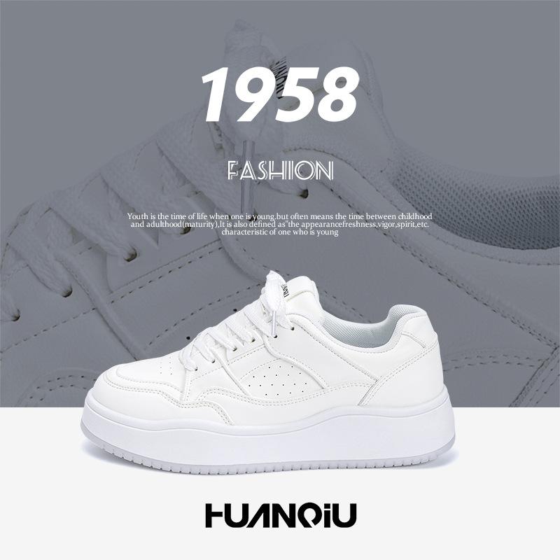 Global breathable little white shoes men's ZHQ-ZL8991 spring sports men's shoes trendy versatile thick-soled low-top casual board shoes