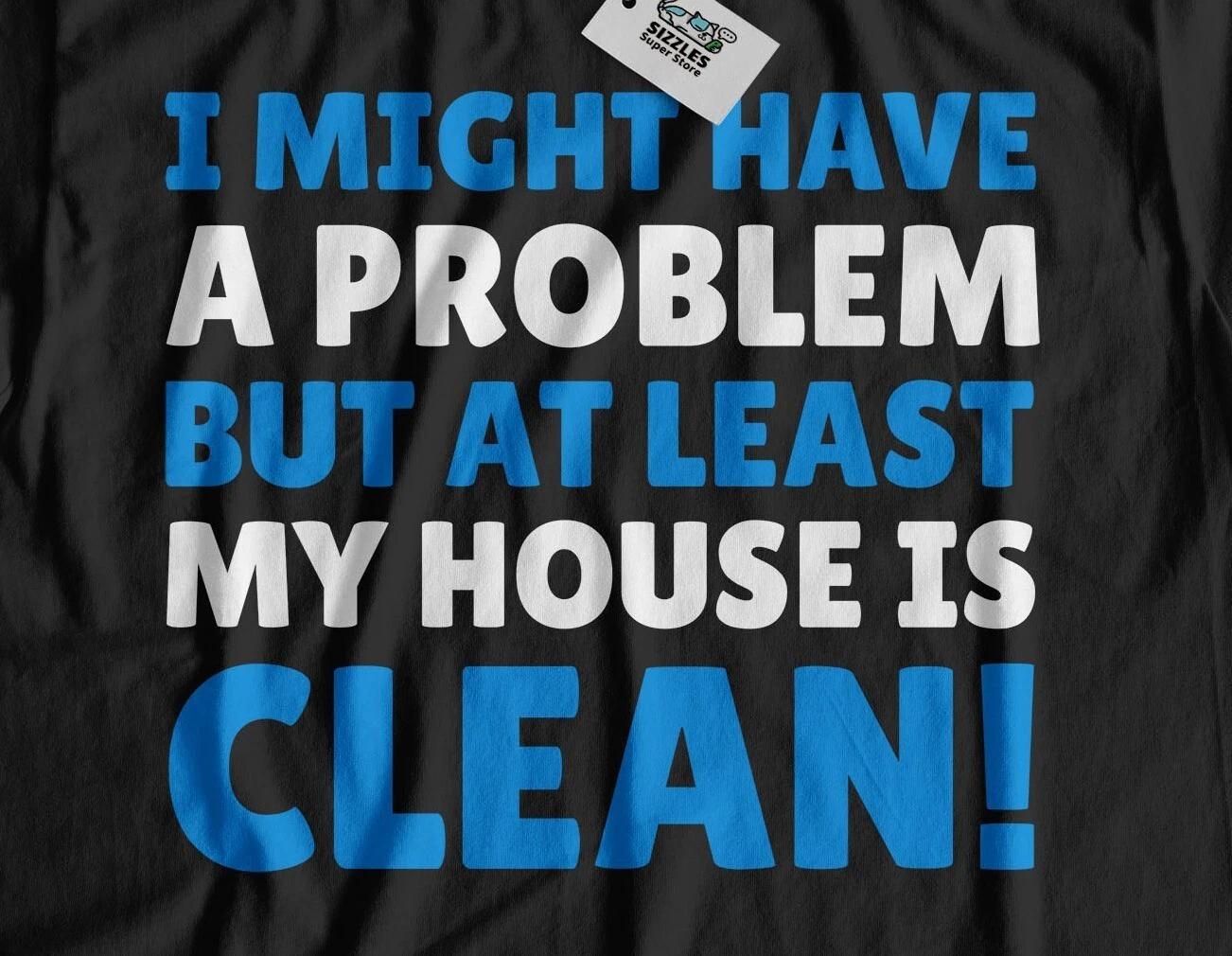Unisex Funny Cleaning OCD T-Shirt Cleaner Gifts XL