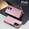 Flipové kožené pouzdro pro Samsung Galaxy Z Fold6/5/4/3 s chytrým displejem, LED zobrazením, okénky a držákem na karty/peněženkou, kryt na telefon