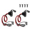 SAE Quick Connector Harness, 18AWG SAE Adapter Male Plug to Female Socket Cable, for Solar Panel Battery Charger Cable