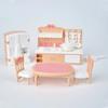 Mini Home Miniature Kitchen Bathroom 1:12 Scale Doll Living Room Dollhouse Furniture Set  Kids Toys
