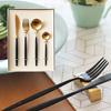 Cutlery Set 4 Pieces Gift Box Included Jubilee Stainless Spoon Fork Knife