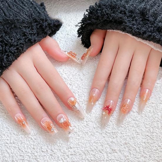 30Pcs/Bag Resin Camellia Art Rhinestones Bowknot Beautiful Durable Eco-friendly Nail Nail Accessories
