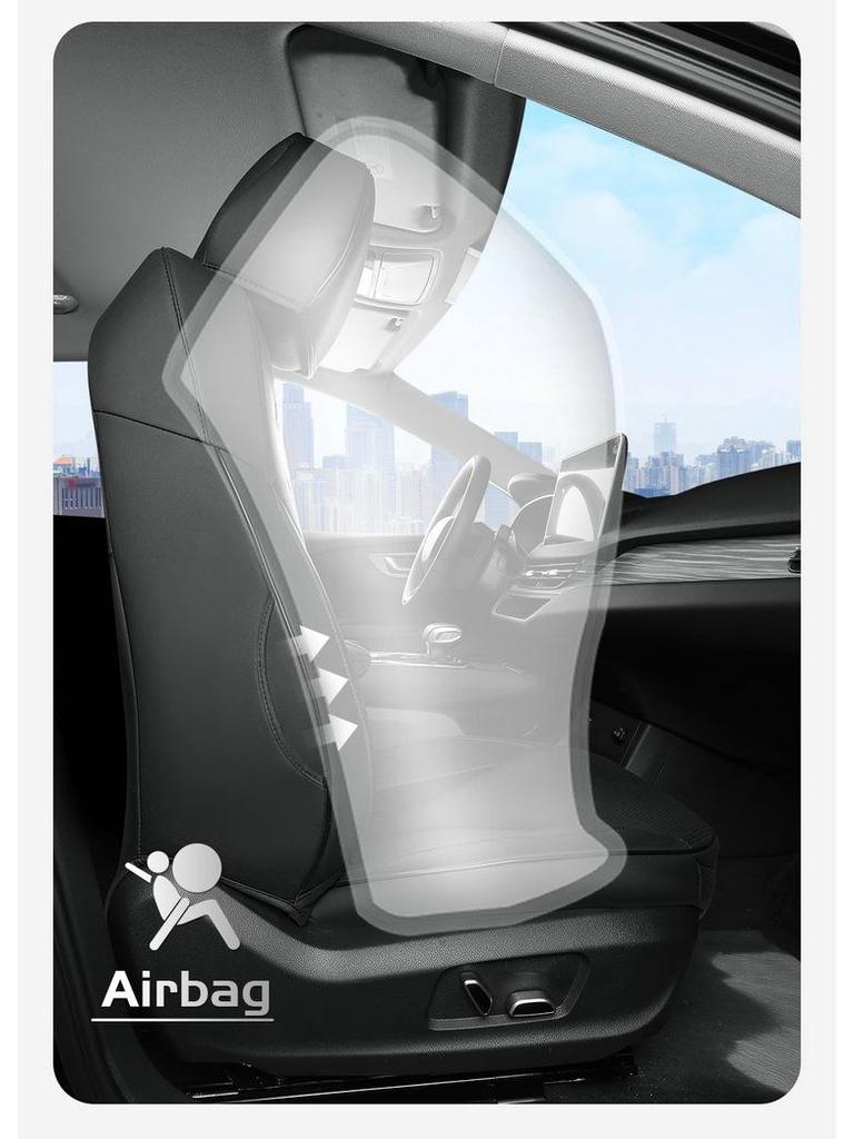 New Model Full Leather Car Seat Cushion for Hongqi EQM5 - Universal Fit, All-Season Use, Five-Seater
