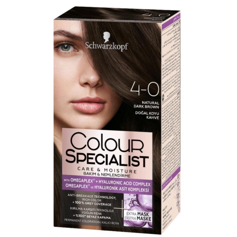 

Краска для волос Schwarzkopf Color Specialist 4-0 натуральный темно-коричневый 150 мл